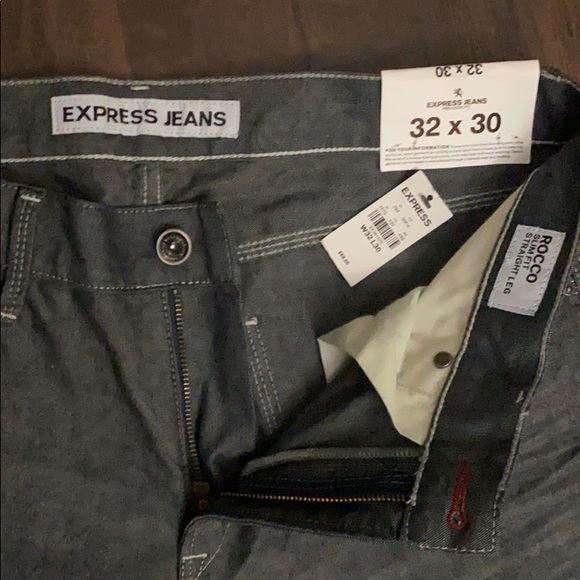 NWT Men Express 32x30 ROCCO Slim Straight Leg - Picture 4 of 11